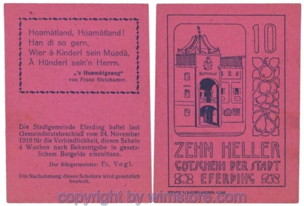 Eferding, G0152II10Adaa, 10 Heller; 1-2