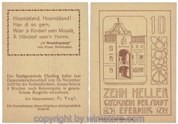 Eferding, G0152II10Babb, 10 Heller; 1-