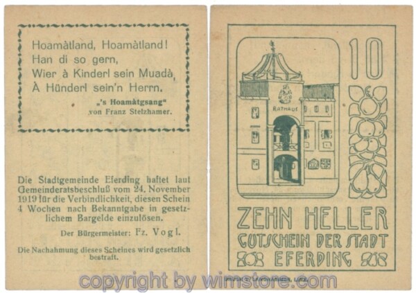 Eferding, G0152II10Badd, 10 Heller; 1-