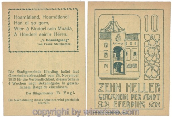 Eferding, G0152II10Badd, 10 Heller; 1-2