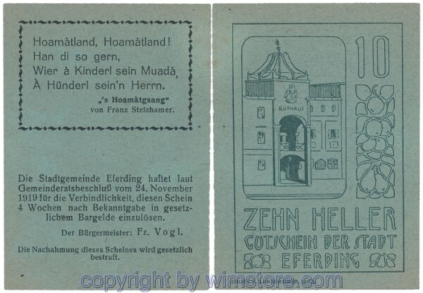 Eferding, G0152II10Bbfd, 10 Heller; 1-