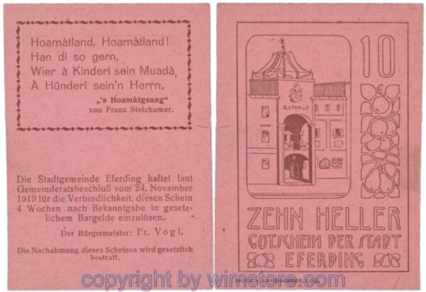 Eferding, G0152II10Bcbb, 10 Heller; 1-