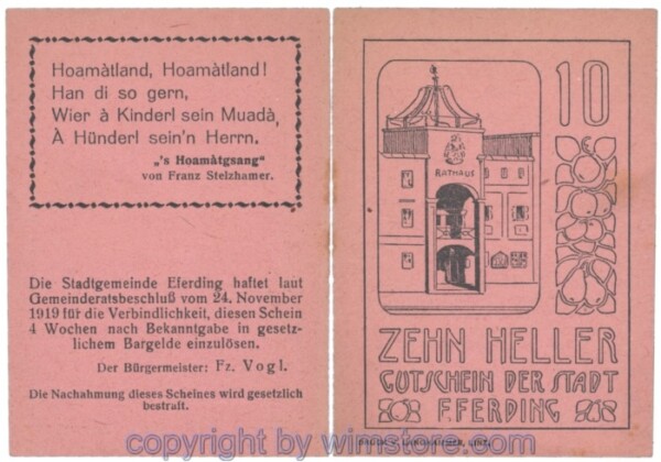 Eferding, G0152II10Bcff, 10 Heller; 2