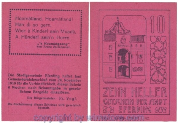 Eferding, G0152II10Gegg, 10 Heller; 1-2
