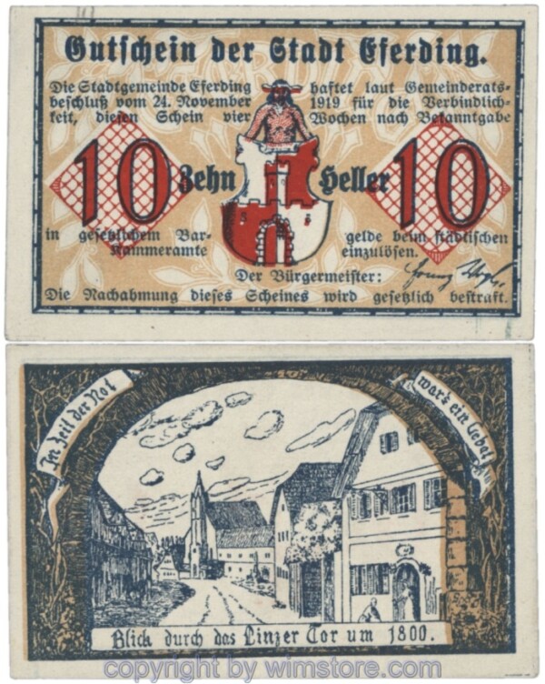 Eferding, G0152III10b, 10 Heller; 2