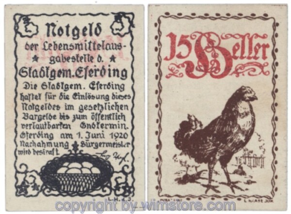 Eferding, G0152Vb, 15 Heller; 1