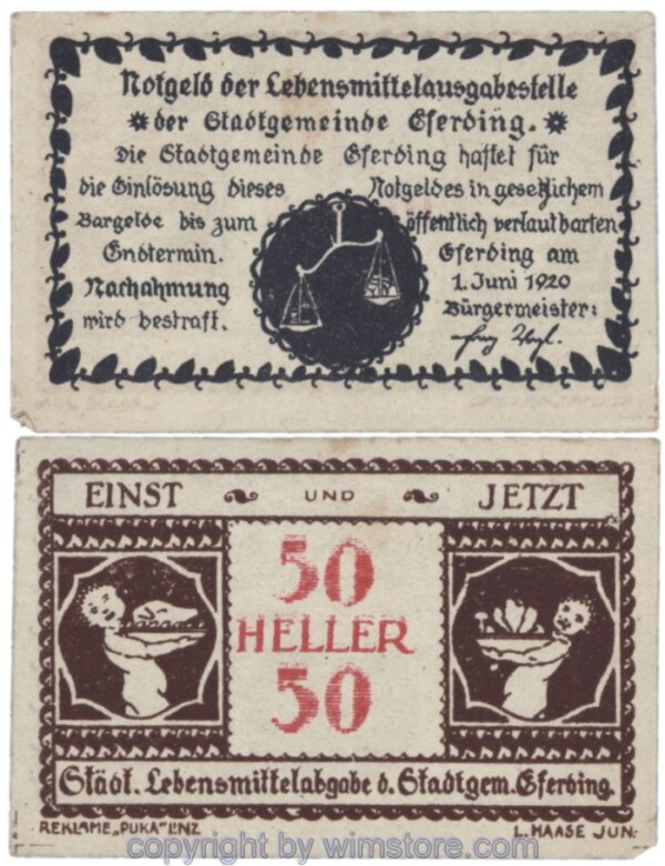 Eferding, G0152Vb, 50 Heller; 2