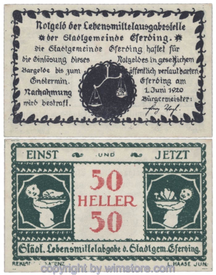 Eferding, G0152Vc, 50 Heller; 1