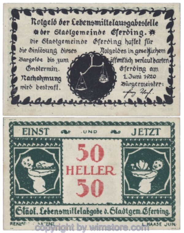 Eferding, G0152Vc, 50 Heller; 1-