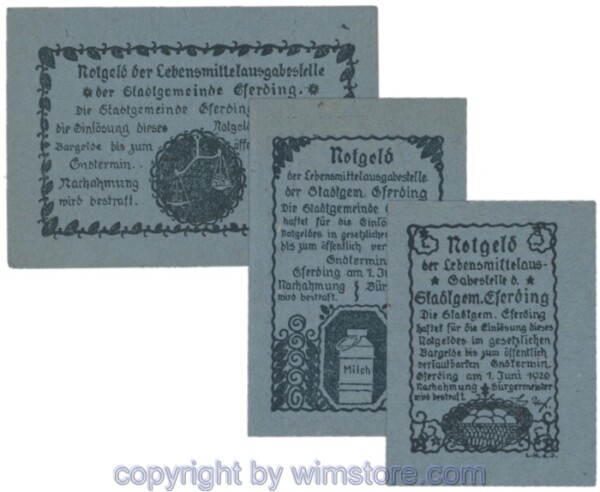 Eferding, G0152Vd, Serie 15, 30, 50 Heller; 1-
