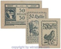 Eferding, G0152Vf, Serie 15, 30, 50 Heller; 1-