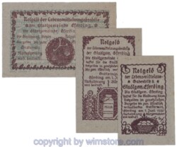 Eferding, G0152Vi, Serie 15, 30, 50 Heller; 1-2