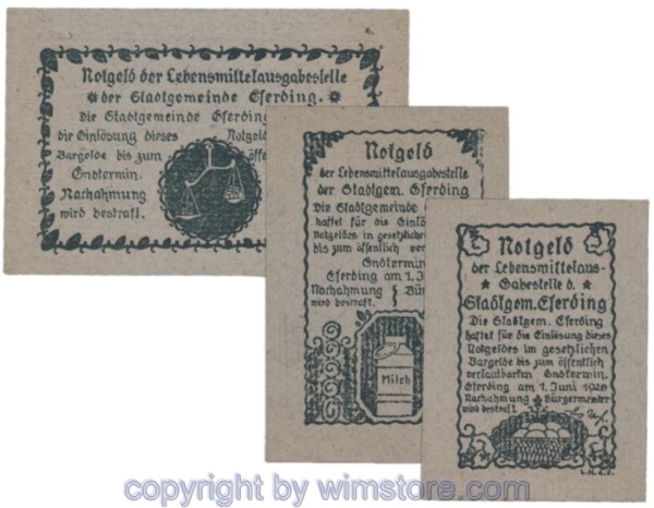Eferding, G0152Vj, Serie 15, 30, 50 Heller; 1