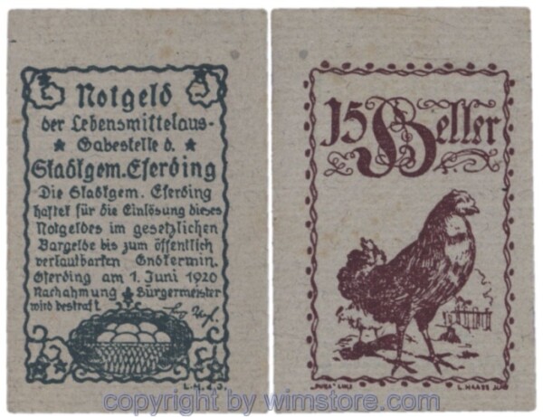 Eferding, G0152Vk, 15 Heller; 1-