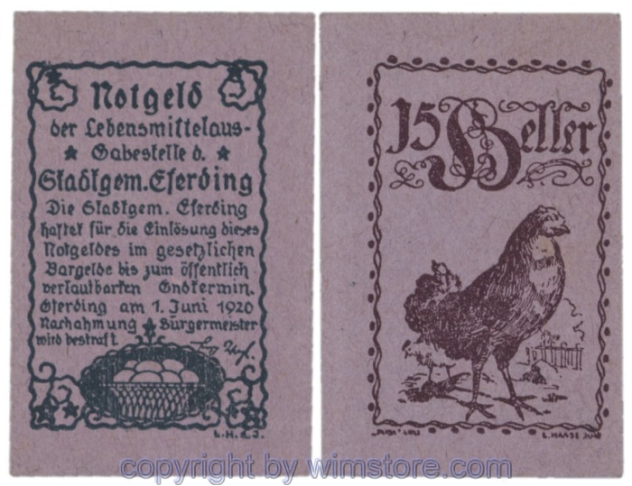 Eferding, G0152Vl, 15 Heller; 1