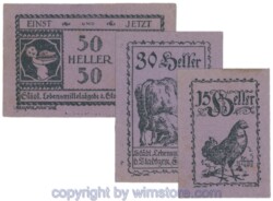 Eferding, G0152Vo, Serie 15, 30, 50 Heller; 2