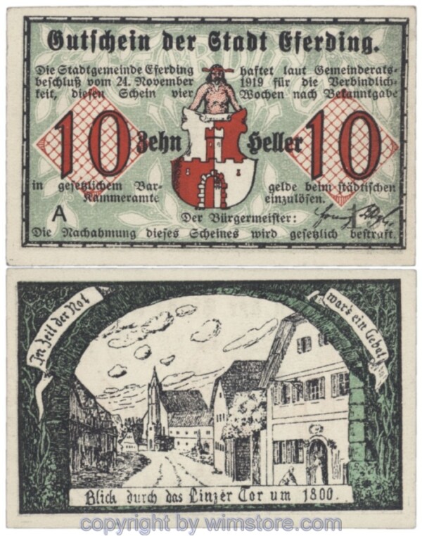 Eferding, G0152VI10A, 10 Heller; 1