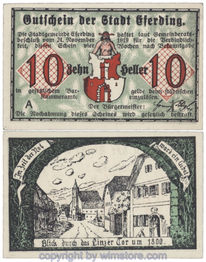 Eferding, G0152VI10A, 10 Heller; 1