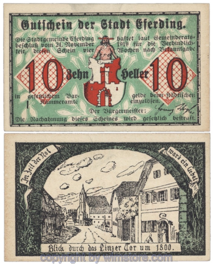 Eferding, G0152VI10I, 10 Heller; 1