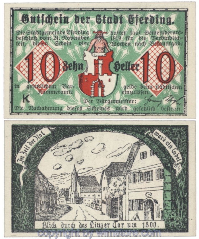 Eferding, G0152VI10K, 10 Heller; 1