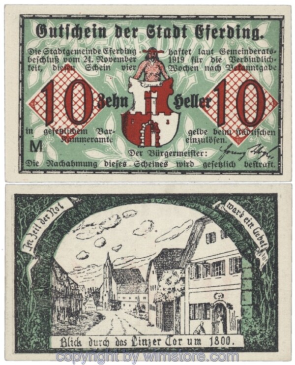Eferding, G0152VI10M, 10 Heller; 1
