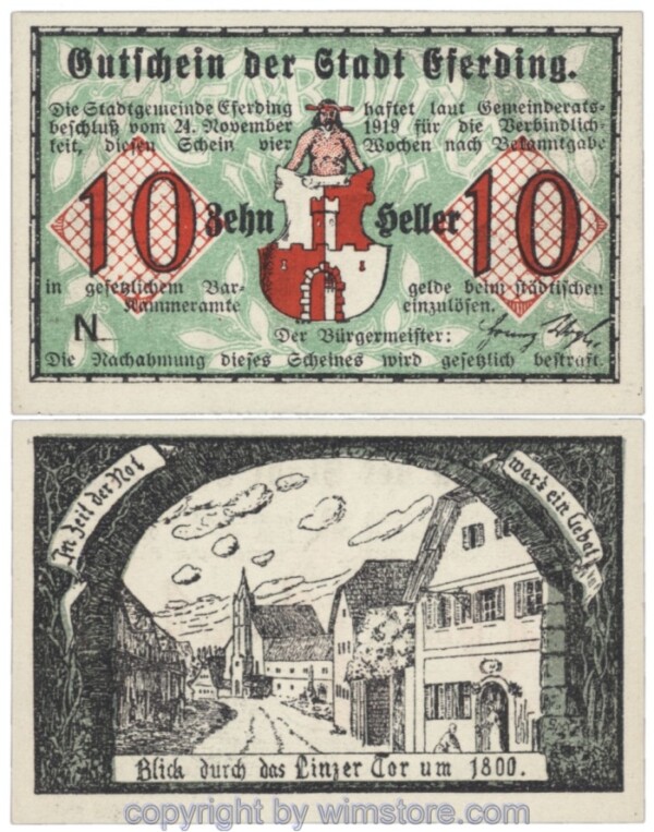 Eferding, G0152VI10N, 10 Heller; 1