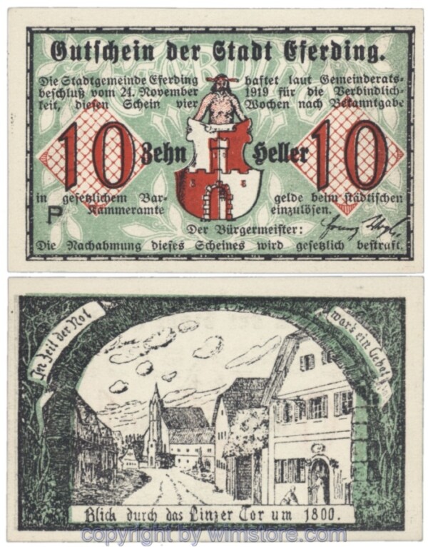 Eferding, G0152VI10P, 10 Heller; 1