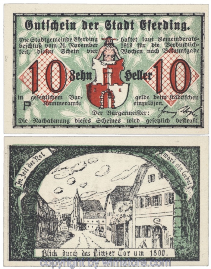 Eferding, G0152VI10P, 10 Heller; 1
