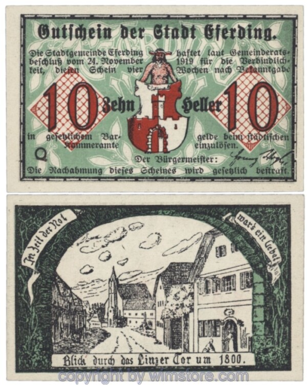 Eferding, G0152VI10Q, 10 Heller; 1