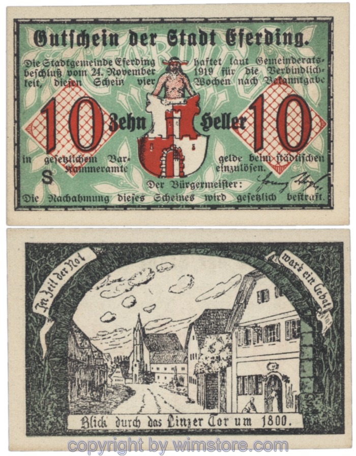 Eferding, G0152VI10S, 10 Heller; 1