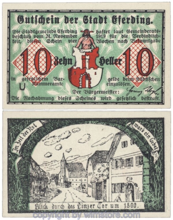 Eferding, G0152VI10U, 10 Heller; 1