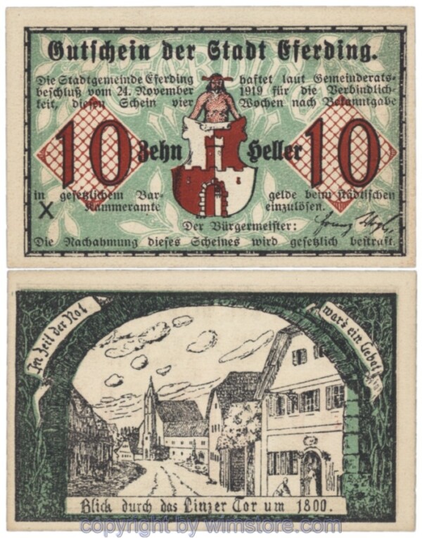 Eferding, G0152VI10X, 10 Heller; 1