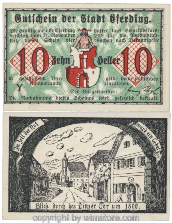 Eferding, G0152VI10Y, 10 Heller; 1
