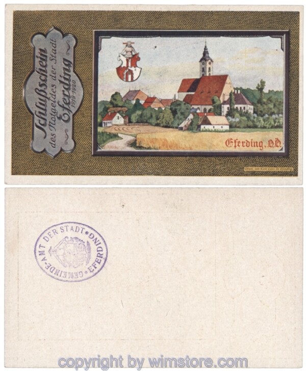 Eferding, G0152VIIb, Schlussschein; 1-