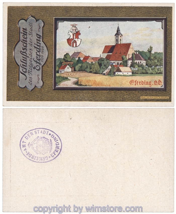 Eferding, G0152VIIb, Schlussschein; 1-