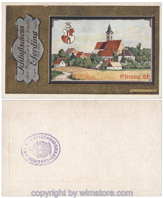 Eferding, G0152VIIb, Schlussschein; 2