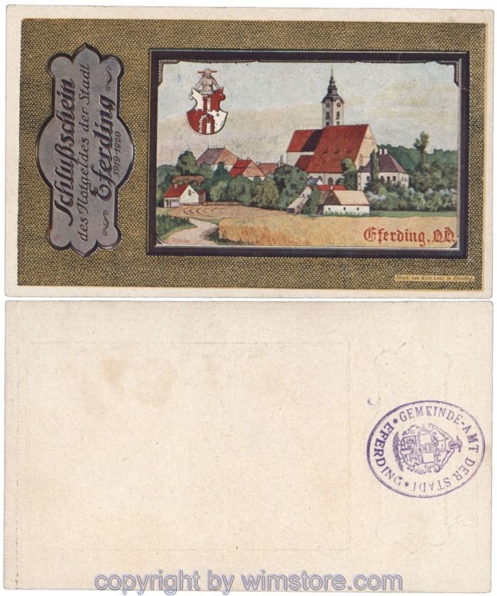 Eferding, G0152VIIb, Schlussschein; 2