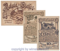 Egelsee, J158c, Serie 10, 20, 50 Heller; 1