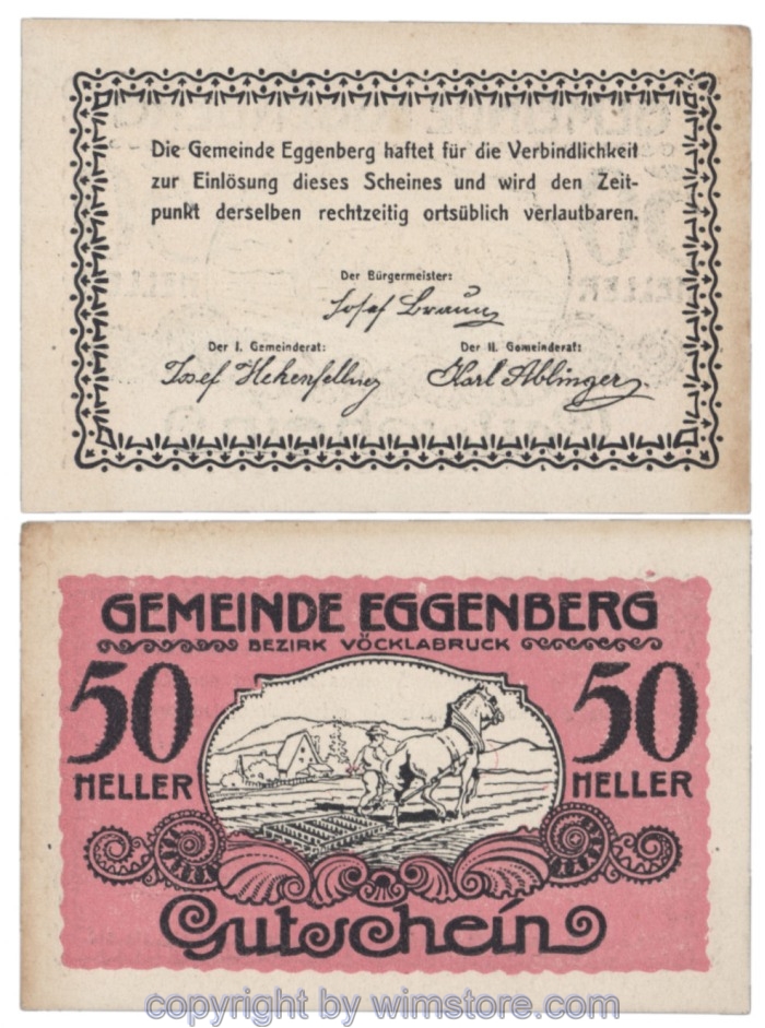 Eggenberg, J161, 50 Heller; 1-