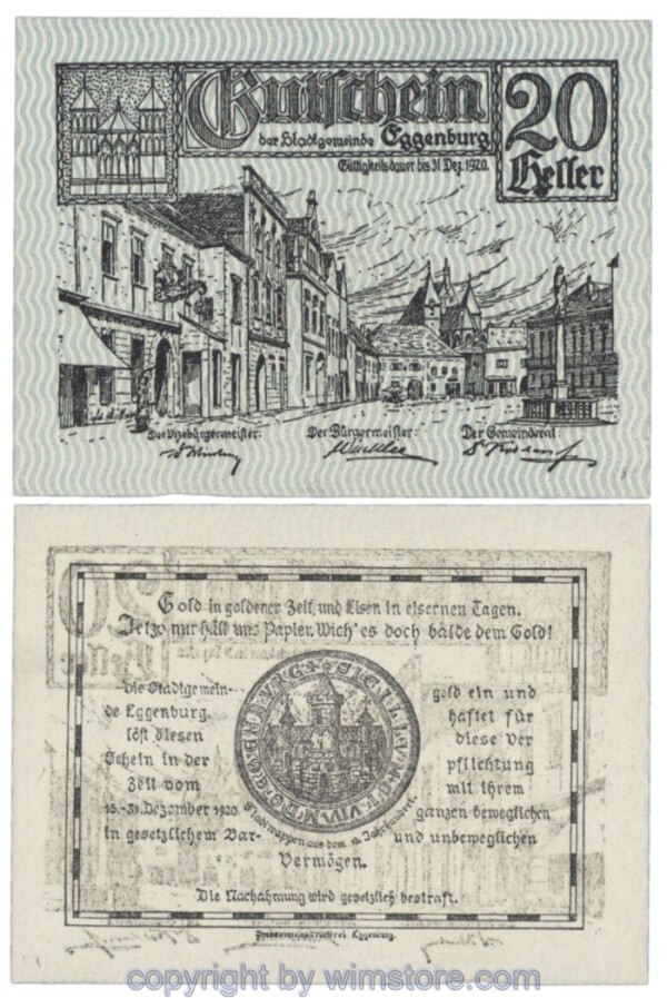 Eggenburg, J162as03, 20 Heller; 1-