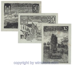 Eggenburg, J162as, Serie 10, 20, 50 Heller; 1-