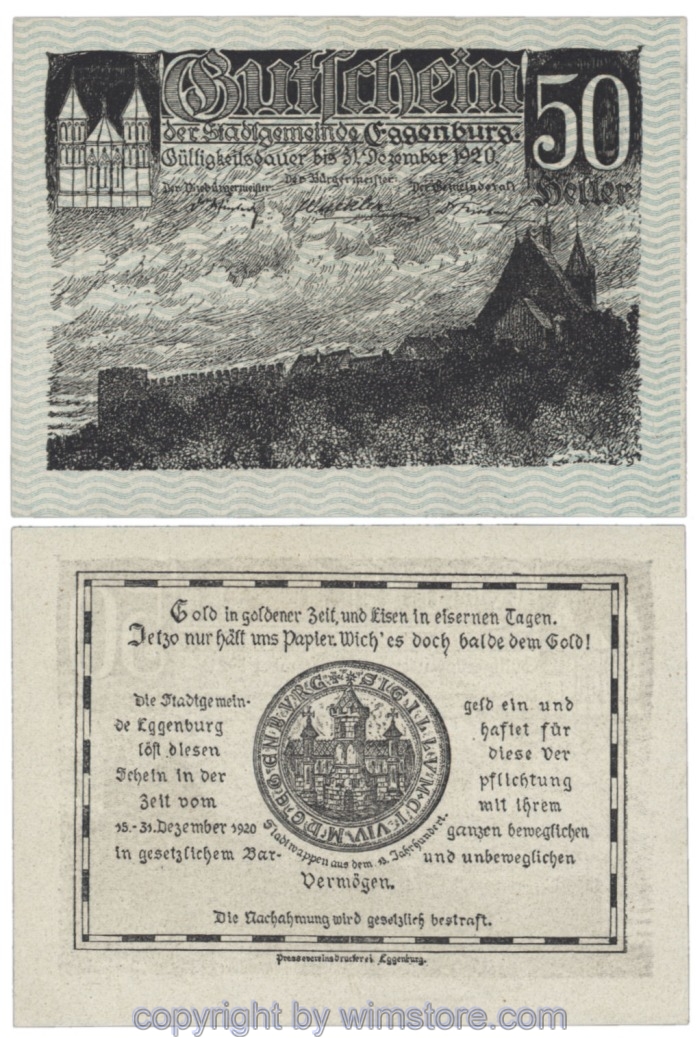 Eggenburg, J162aw08, 50 Heller; 1