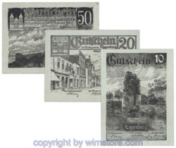 Eggenburg, J162aw, Serie 10, 20, 50 Heller; 1