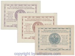 sn103463a Eggenburg, J162bs, Serie 10, 20, 50 Heller; 1-