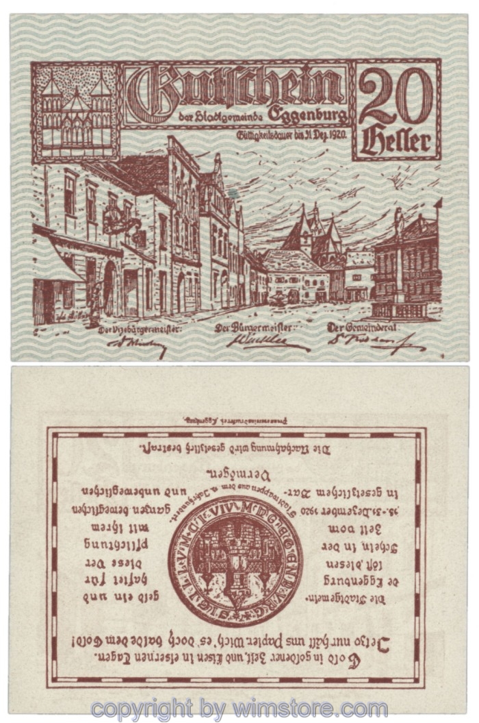 Eggenburg, J162bw19, 20 Heller; 1