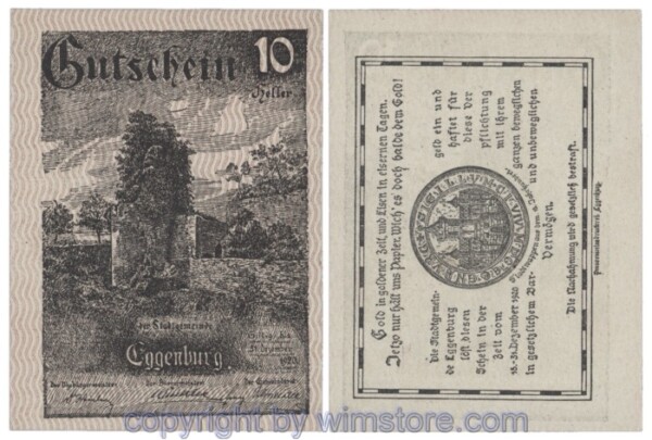 Eggenburg, J162cs25, 10 Heller; 1