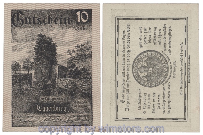 Eggenburg, J162cw29, 10 Heller; 1-