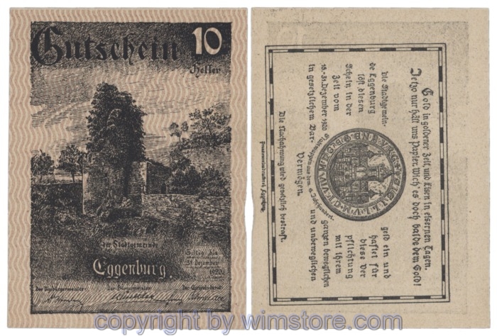 Eggenburg, J162cw29a, 10 Heller; 1-