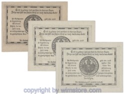 Eggenburg, J162cw, Serie 10, 20, 50 Heller; 1