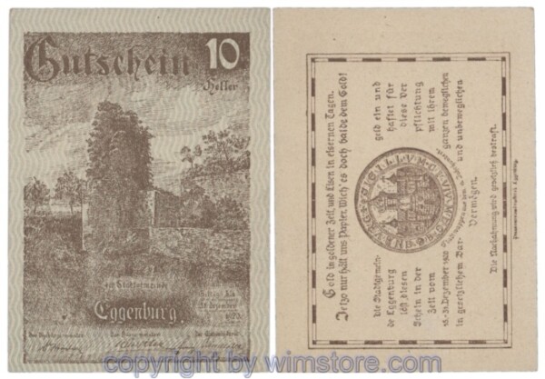 Eggenburg, J162ds37, 10 Heller; 1